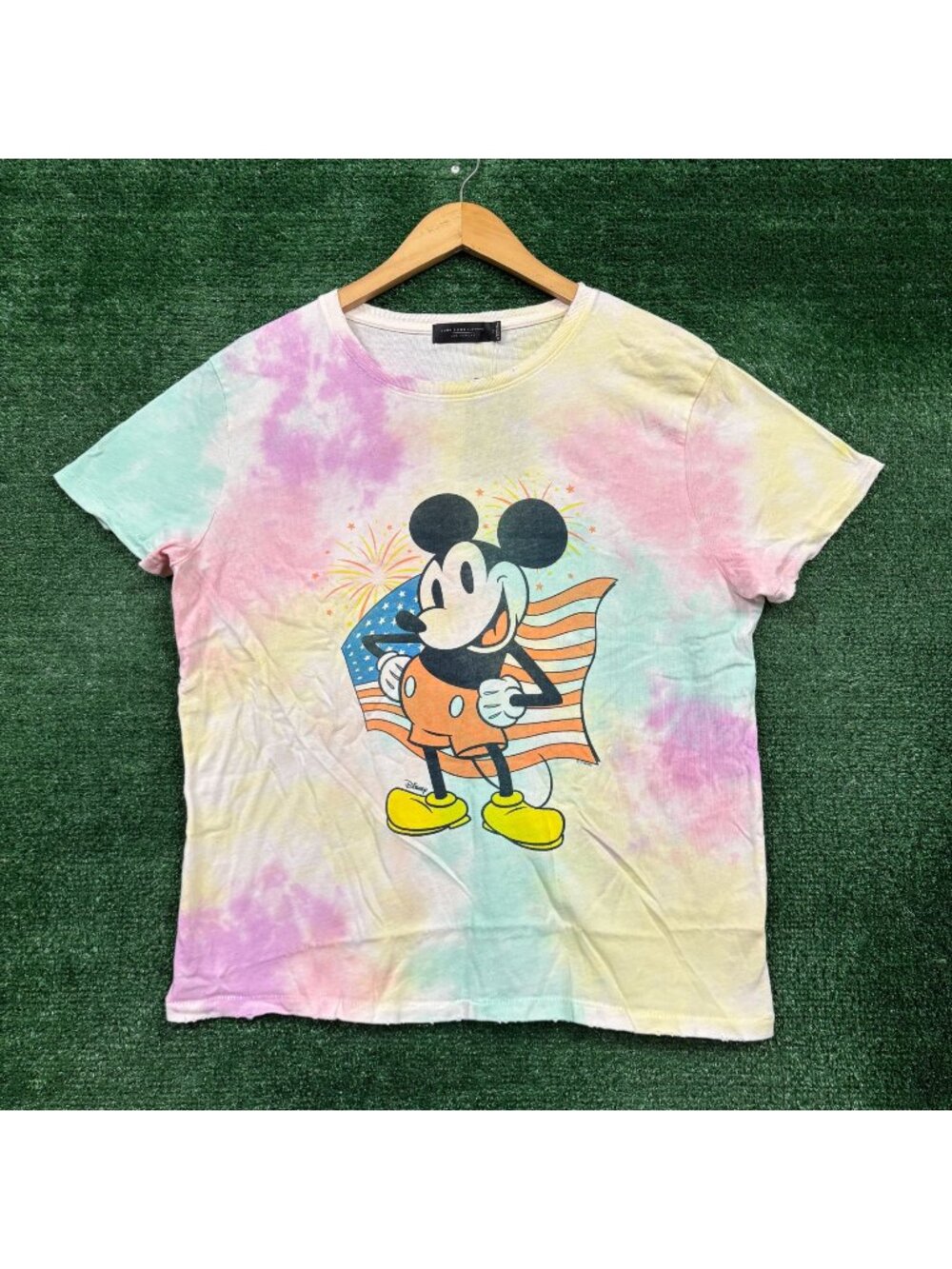 Junk Food Clothing x Disney Mickey Mouse 4th of July Tie-Dye T-Shirt Medium